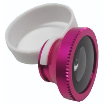 Gambar Lesung Universal Circle Clip Fisheye Lens 180 Degree for Smartphone  LX C001 (Original)   Pink