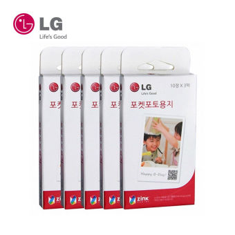 Gambar LG Electronics Pocket Photo dasar Zink kertas 150 lembar untukPD221. PD239. PD241. PD251. PD269 5,08 cm x 7,62 cm   International