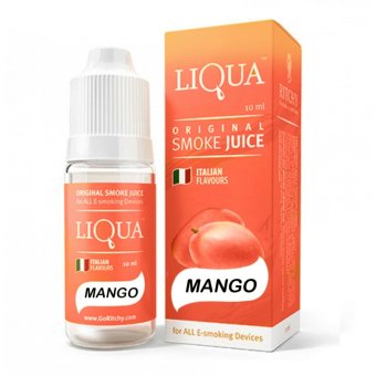 Gambar Liquid Liqua Italian Flavour Premium E Liquid Refill 10ml 0% Niccotine   Rasa Mango