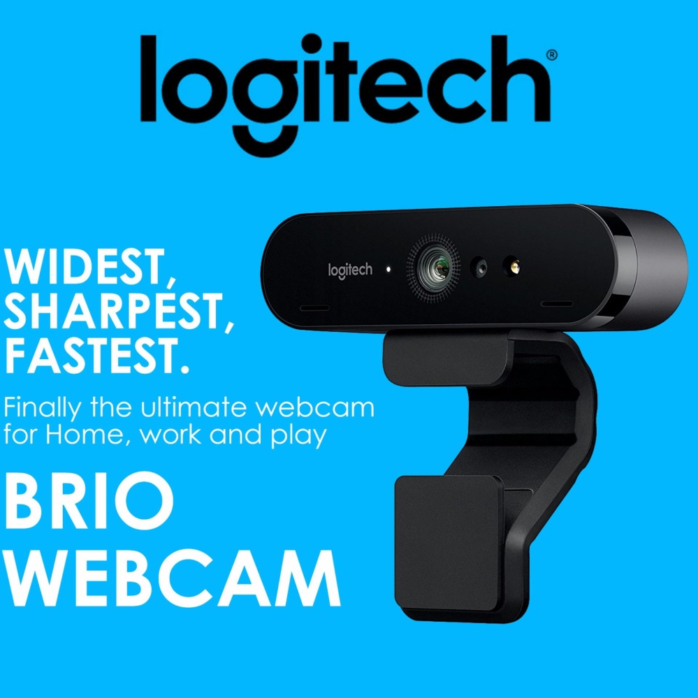 Logitech BRIO Webcam – Ultra HD for Video Conferencing, Recording, and Streaming - intl
