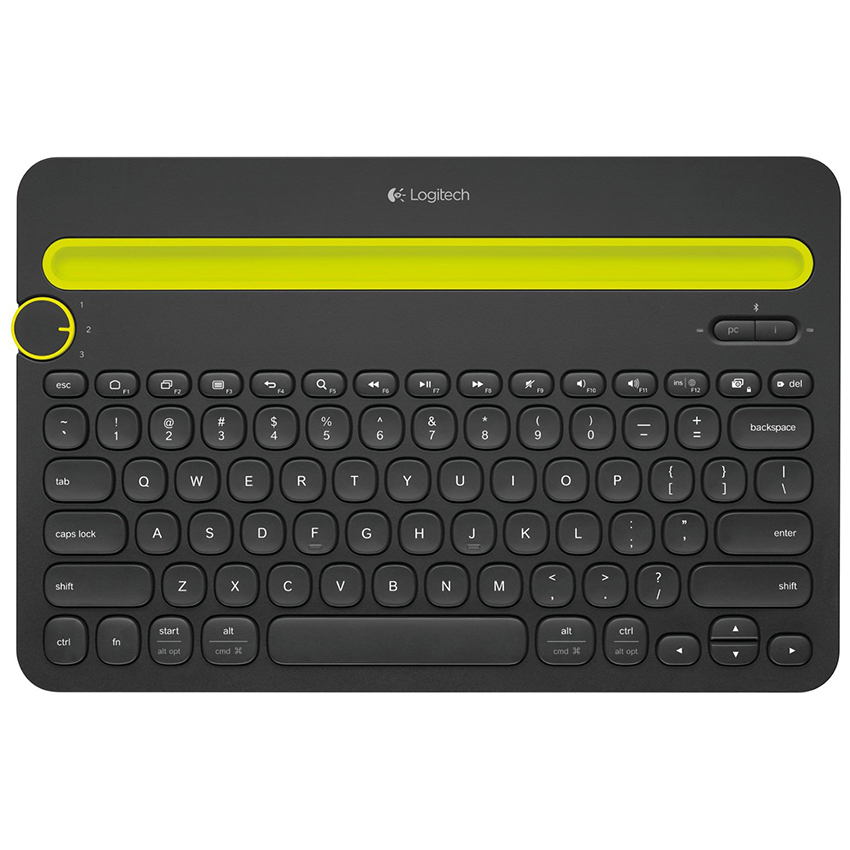 image:                  Logitech Keyboard Bluetooth Multi Device K480 - Hitam                              