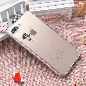 Gambar Loli IPhone7 7 Plus 8plus Transparan Tujuh Ukiran 3 Dimensi Casing Casing HP