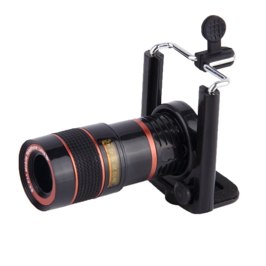 Gambar Long Focal Telescope Camera Lens for Cell Phone Universal Mount 8XOptical Zoom   intl