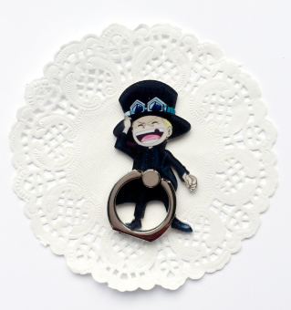 Gambar Luffy lucu stiker tongkat on iklan ponsel gesper cincin braket