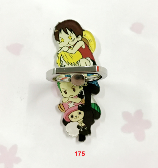 Gambar Luffy lucu stiker tongkat on iklan ponsel gesper cincin braket