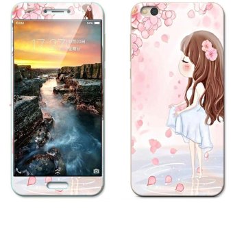 Gambar Luxury 3D Painting Front+Back Full Case Cover Color Tempered GlassCase For Xiaomi Mi 5C 5.15\