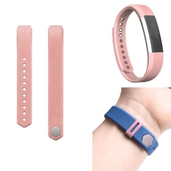 Gambar Luxury Silicone Watch Replacement Band Strap + Band Clasp ForFitbit Alta PP   intl