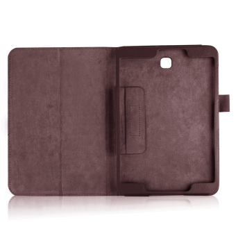 Lychee Skin Leather Smart Cover For Samsung Galaxy Tab S2 8.0 T715 T710 (Brown) Juni 2018 - 4 Lychee Skin Leather Smart Cover for Samsung Galaxy Tab S2 8.0 T715 T710 (Brown) - 4