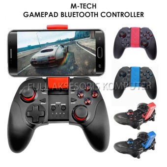 M-Tech 7004 Gamepad Turbo Bluetooth with Lithium Battery - Merah