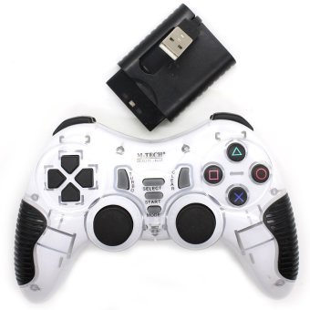 Gambar M Tech Gamepad Stik Multifungsi Single Getar Wireless 2.4ghz  Putih