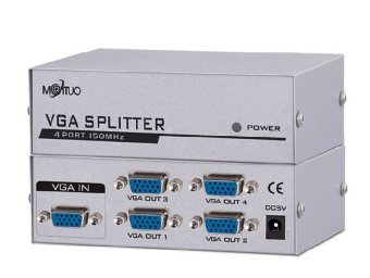 Gambar M Tech   VGA Splitter 4 Port Konektor   Paket 2Pcs