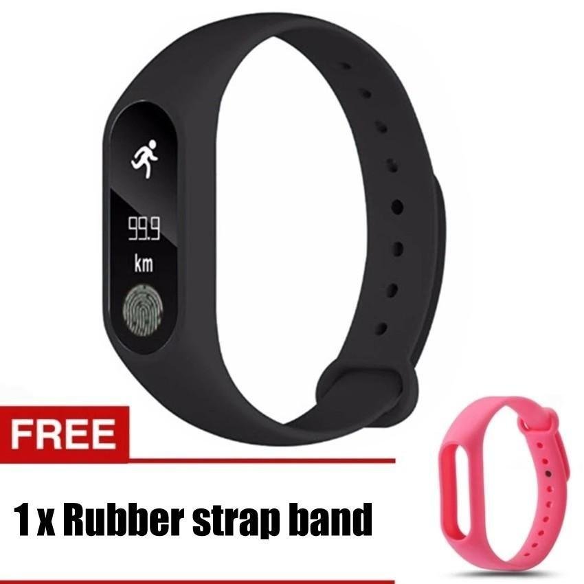 M2 Gelang Heart Rate Monitor Smart Jam Olahraga Pengingat Smart Gelang For IOS And Android