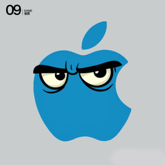 Gambar Mac apel stiker laptop foil