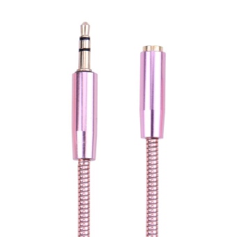 Gambar Male to Female 3.5mm AUX Stereo Audio Cable for iPod MP3 Earphone(Rose Gold)   intl