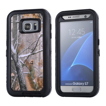 Gambar Meishengkai Case For Samsung Galaxy S7 Edge 3 Layers Heavy Duty Defender Hybrid Soft TPU +PC Bumper Triple Shockproof Drop Resistance Protective Case Cover Black Tree   intl