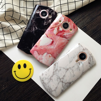 Gambar Meitu M8 M6 T8 kepribadian marmer halus matte PC lengan pelindung shell telepon