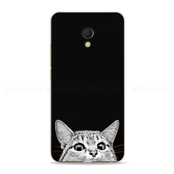 Gambar Meizu kepribadian silikon kucing hukum shell telepon