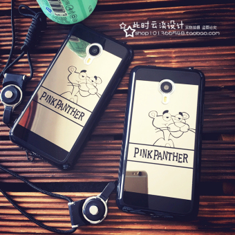 Gambar Meizu mx4pro mx5 cermin lanyard pelindung shell telepon