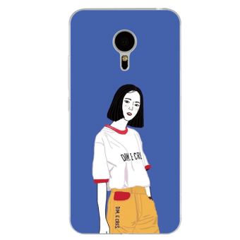Gambar MEIZU Note5 Sastra Gadis Lanyard Handphone Shell Lengan Silikon