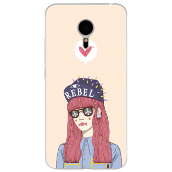 Gambar Meizu note6 5c lembut asli lucu lanyard shell telepon silikon set