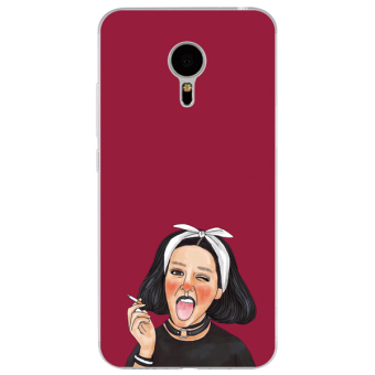 Gambar Meizu note6 5c lembut asli lucu lanyard shell telepon silikon set