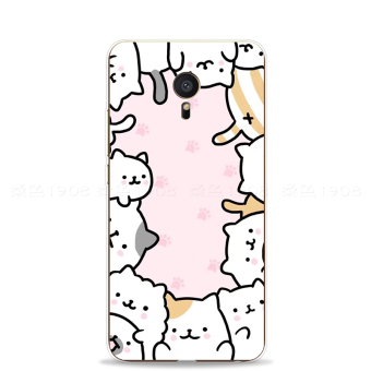 Gambar Meizu pro5 lucu merah muda bawah kucing telepon shell