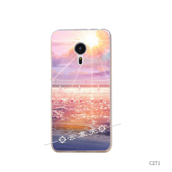 Gambar Meizu pro5 pro6 kartun silikon transparan lengan pelindung all inclusive pemandangan pemandangan