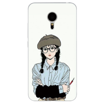 Gambar Meizu pro7 a5 jepang dan korea selatan gadis beberapa lanyard telepon shell soft cover