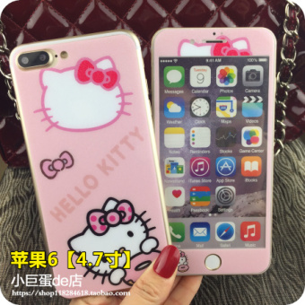 Gambar Melody iphone6 7plus gemerlapnya baja sebelum dan sesudah kaca pelindung layar pelindung layar pelindung layar