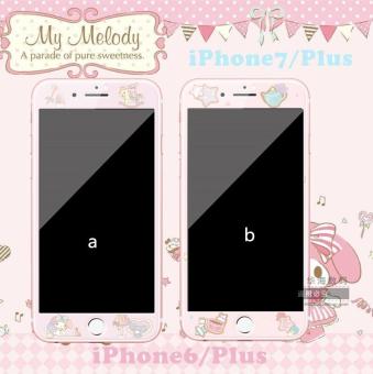 Gambar Melody iPhone6S 8 PLUS 7Plus tepi gemerlapnya sebelum pelindung layar