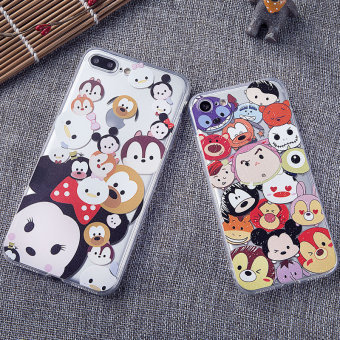 Gambar Mickey Mouse Iphone7 7 Plus Iphone8 6s5s Transparan Tujuh Ukiran 3 Dimensi Casing Casing HP