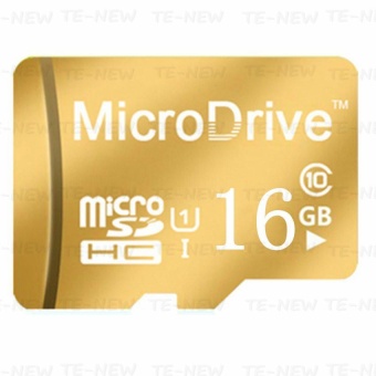 Gambar Micro Memory SD TF Card Calss 10 16GB (Gold)   intl