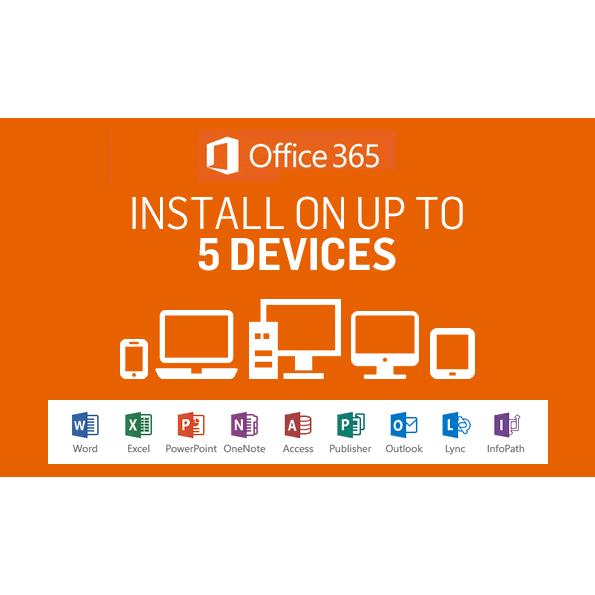 Microsoft Office 365 LIFETIME 5 Devices (Subscription)