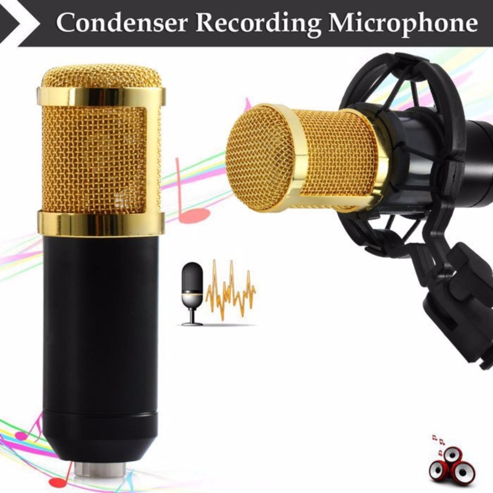 Mikrofon Condenser Studio with Shock Proof Mount - Taffware BM800