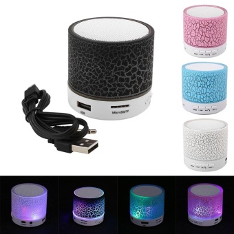 Gambar Mini Bluetooth Crack LED Light Speaker w  Hands Free Calls TF SlotUSB FM Radio   intl