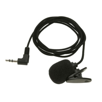 Gambar Mini Clip on Lapel Microphone Hands free 3.5mm Condenser WiredMicrophone   intl