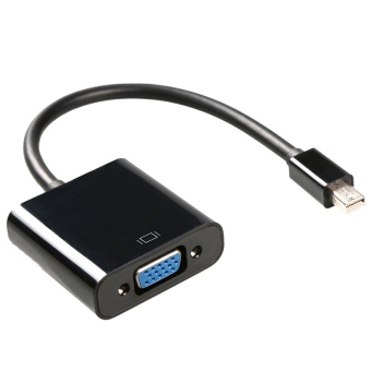 Gambar Mini DP To VGA Adapter Cable Mini Displayport Thunderbolt To VGA D Sub Converter 1080P Cables For Macbook Pro Air iMac Mac Mini   intl
