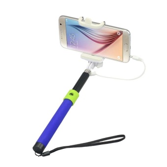 Gambar Mini Extendable Handheld Self portrait Holder Stick For Cell PhoneBU   intl