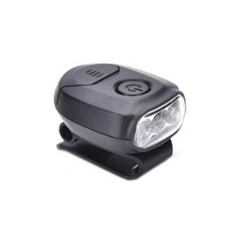 Gambar Mini Super Bright LED Clip on Cap Hat Light Headlamp for CampingHiking Black   intl