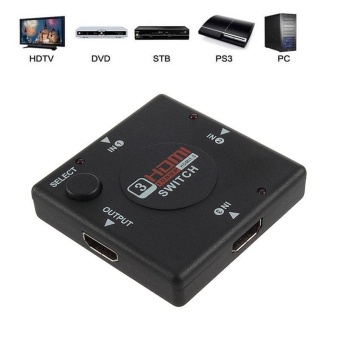 Gambar Mini Switcher definition video 3 Port HDMI Switch Splitter for HDTVPS3 1080P   intl