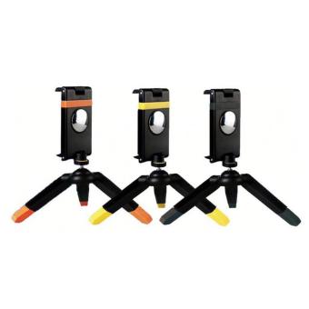 Mini Tripod dengan Smartphone Holder - HitamKuning