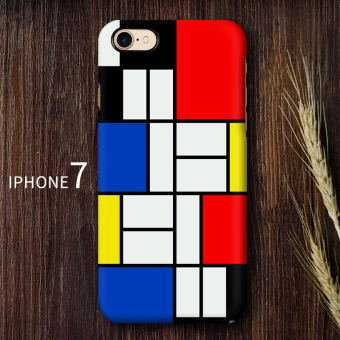 Gambar Mondrian iPhone7 7 ditambah Apple warna matte cangkang keras ponsel shell