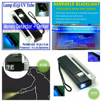 Gambar Money Detector Ultraviolet Portable   Alat Periksa Deteksi UangAsli Palsu Multifungsi + Senter