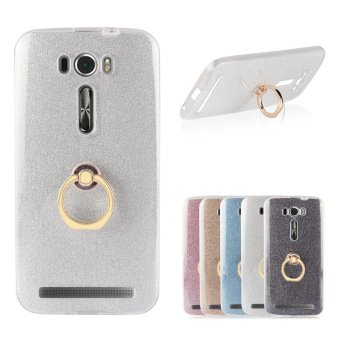 Gambar Mooncase Case For Asus ZenFone 2 Laser 5.0 ZE500KL Glitter BlingPrints Flexible Soft TPU Protective Case Cover with Ring HolderKickstand White   intl