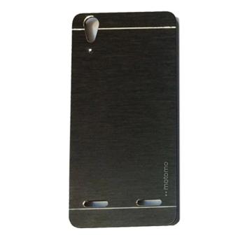 DISKON Motomo Hardcase For Lenovo A6010 A6010 Plus A6010+ A6010 + A6000
Rubber Polycarbonat + Metal Hardcase Hard Back Case HardBack Cover
Metal Allumunium Case Casing HP Casing Handphone -Hitam