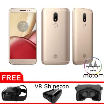 Motorola Moto M XT1663 GOLD, FHD, 4/32GB, 4G LTE, FingerPrint garansi resmi 1 tahun, Free VR Shinecon  