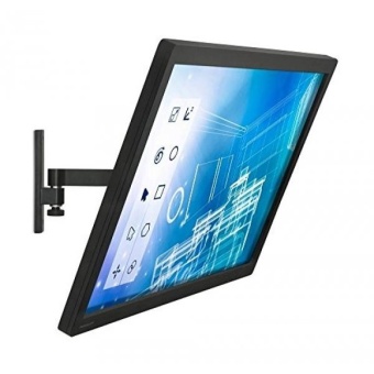 Gambar Mount It! MI 405 Monitor Wall Mount, Full Motion VESA Stand for LCDLED Computer Displays up to 30 Inches, Articulating Arm FitsMonitors up to 30 Inches, VESA 75 100 Compatible, 33 lb CapacityBlack   intl