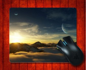 Gambar MousePad Cloudy Mountains Digital Art for Mouse mat 240*200*3mmGaming Mice Pad   intl