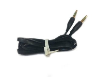Gambar MR Cable Audio AUX Jack 3.5mm Audio to Audio   Male to Male   Hitam
