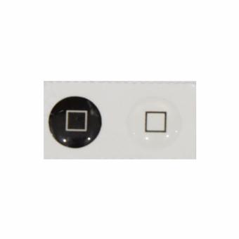 Gambar MR iPhone Home Button Plastic Sticker Black Touch ID Button ColorStyle For All Apple iPhone   White   Putih